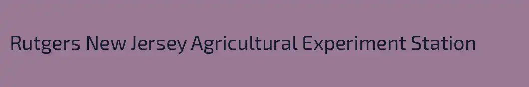 Rutgers New Jersey Agricultural Experiment Station